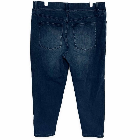 Betabrand | Cropped Skinny Jeggings Stretch Indigo Size Medium - Picture 2 of 6